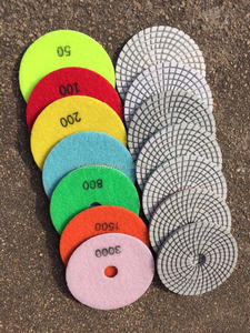 Almohadilla de pulido de resina XMGT de 4 ", grano personalizado OEM para piedra y mármol - Product Image 4