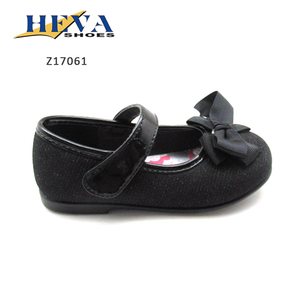 Comfy <span class=keywords><strong>moda</strong></span> vestido negro Ballet Mary Jane zapatos con amor nudo arco grande para las bodas fiestas - Product Image 2