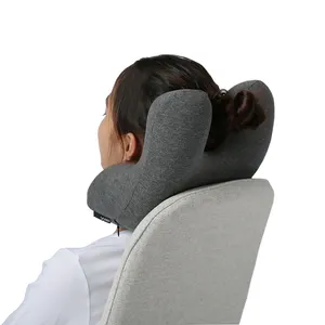 Custom Personalised Eco Friendly Office Car Memory Foam Neck Support Pillow Scarf Wrap Travel Pillow