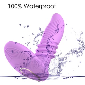 Hot Sale G-Tempat P-Tempat Teleskopik <span class=keywords><strong>Strapon</strong></span> Dildo Remote Control Pemanas Vibrator Seks Mainan - Product Image 6