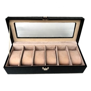 De 6 ranuras de reloj de cuero <span class=keywords><strong>caja</strong></span> reloj <span class=keywords><strong>caja</strong></span> de almacenamiento de A 6 <span class=keywords><strong>Relojes</strong></span> - Product Image 3