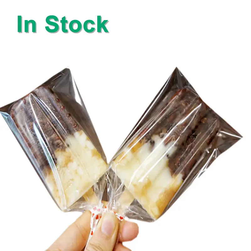 Transparent Clear Plastic Frozen Sucker Ice Pop DIY Ice Lolly Candy Popsicle Cello Wrapper Bags With Twist Tie