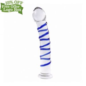 Ücretsiz özel kutu-yeni cam değnek Pyrex kalın Dildos <span class=keywords><strong>Penis</strong></span> Lady Witht çin fabrika düşük fiyat - Product Image 4