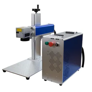 Portable design 50w jewelry fiber laser engrave machine for gold and silver accessories name and number marking