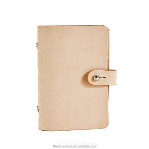 Women's Men's Veg Tanned Leather Business Credit Card Holder - Product Image 1
