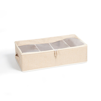Sac de rangement pliable sous lit et pour salon en tissu Oxford grande capacité, compressé sous vide, pour chaussures, durable
