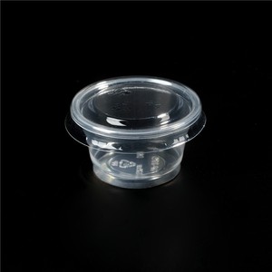 Gobelet à sauce transparent en <span class=keywords><strong>pet</strong></span> de 120ml, petits gobelets en plastique avec couvercles, contenant jetable - Product Image 5