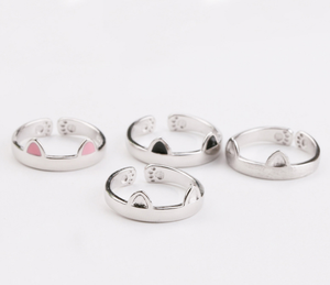 Korean Cute <strong>Cat</strong> Claw Smooth Face Open <strong>Ring</strong> - Product Image 3