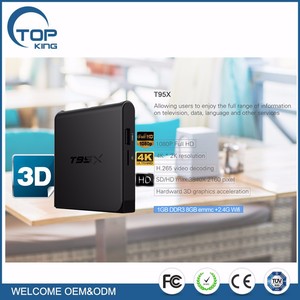 Mundo Max Tv Box Amlogic T95X S905X Mali-450 1 Gb (2 Gb)/8 Gb Android 6.0 Marshmallow Caja de la Tv inteligente - Product Image 1