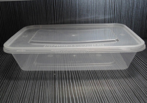 รับผลิตตามสั่ง กล่องพลาสติกใส PP สำหรับใส่อาหาร รูปทรงสี่เหลี่ยมผืนผ้า ขนาด 500 มล. ใช้กับไมโครเวฟได้ พร้อมฝาปิด - Product Image 2