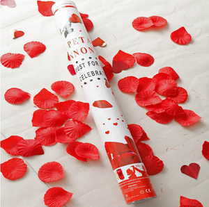 Jile confeti personalizado Rosa pétalo Popper partido boda confetti shooter con alta calidad - Product Image 2