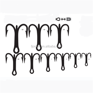 Petit hameçon de pêche <span class=keywords><strong>triple</strong></span>, hameçon robuste, nouveau, - Product Image 1