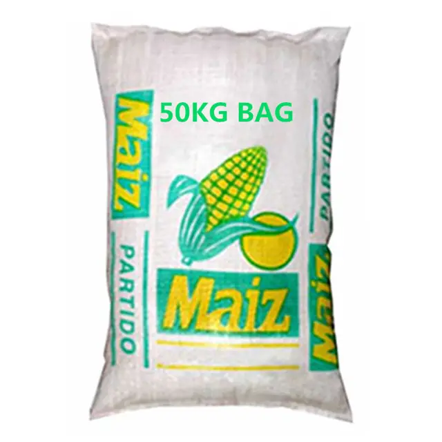 सफेद सादे पीपी polypropylene अनाज बैग 50kg बैग आयाम 60*100cm