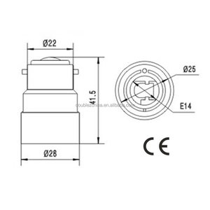 Hot <span class=keywords><strong>B22</strong></span> à <span class=keywords><strong>E14</strong></span> support de lampe <span class=keywords><strong>convertisseur</strong></span> Base ampoule <span class=keywords><strong>douille</strong></span> adaptateur lumière LED adaptateur <span class=keywords><strong>convertisseur</strong></span> - Product Image 3