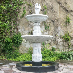 Fuentes de Agua Decorativas de <span class=keywords><strong>Interior</strong></span>, Pequeñas, de Piedra, con Ángel Femenino, <span class=keywords><strong>Fuente</strong></span> de Mármol - Product Image 3