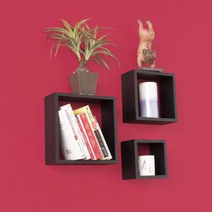 Juego de 3 Estantes Flotantes Cuadrados Blancos Modernos para Decoración del Hogar, para Sala de Estar - Product Image 6