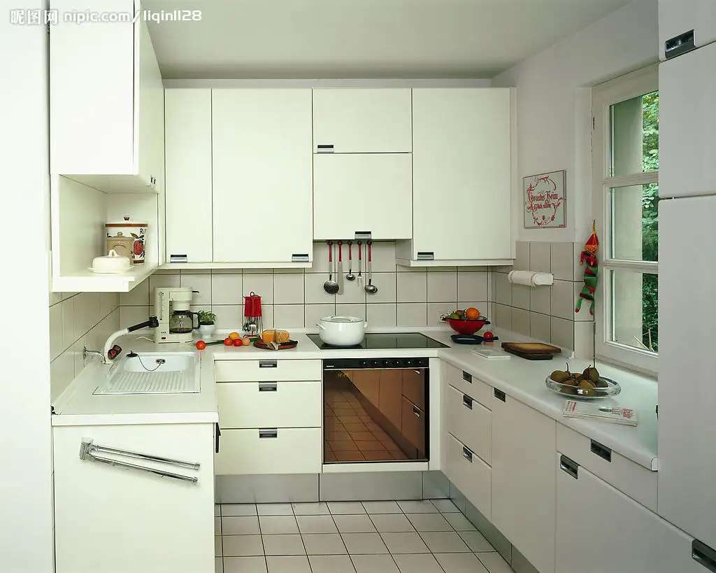 Kabinet Dapur Modern Warna Ceri Desain Dapur Kompak