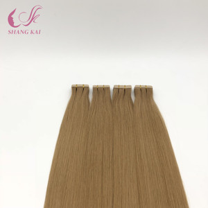 Venta al por mayor de extensiones de cabello de doble cara de Rusia Remy Virgen cutícula alineados de pelo de alta calidad de cinta en el cabello humano - Product Image 6