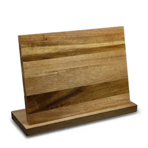 Natura magnetico di legno di acacia porta coltello Da Cucina e stand