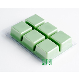Venta al por mayor de concha de almeja derretir cera de embalaje cubo claro en forma de aroma tartas de plástico de la cubierta - Product Image 2
