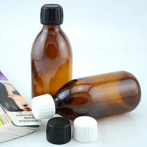 Flacon de médicaments en verre, bouteille avec bouchon en plastique résistant à l'eau, 250ml, 1 pièce
