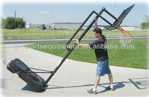 <span class=keywords><strong>But</strong></span> de basket-ball portable et réglable pour <span class=keywords><strong>l</strong></span>'extérieur avec panneau arrière en fibre de verre/acrylique et surface thermolaquée - Product Image 2