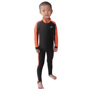 ชุดว่ายน้ำแบบเต็มตัวของเด็ก,ชุดว่ายน้ำแบบวันพีซใส่ว่ายน้ำได้เต็มรูปแบบแห้งเร็วป้องกันแสง UV จำนวนหนึ่งชิ้น