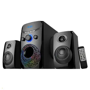 Top Sale 2.1 Subwoofer with BT Function LED Display USB/SD/MIC/DVD/PC/MP3/MP4/Mobile Phone for Home Theater Multimedia Speakers