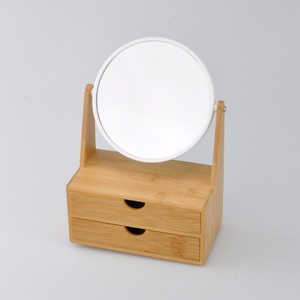 Caja de embalaje de bambú para joyería delicada equipada con espejo - Product Image 6