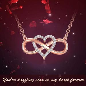 <span class=keywords><strong>Collana</strong></span> <span class=keywords><strong>Infinito</strong></span> in Argento Sterling 925 con <span class=keywords><strong>Cuore</strong></span> in Zirconia Cubica - Product Image 4