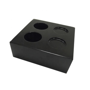 Trung Quốc 4 lỗ nén khăn khay với vật liệu nhựa màu đen bền ma thuật khăn Khay đồng xu mô - Product Image 2