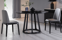Ensemble de table à manger avec 6 chaises pour la salle à manger, design de meubles, table ronde en bois moderne, meubles de maison, ensemble de table à manger en bois pour 8 personnes