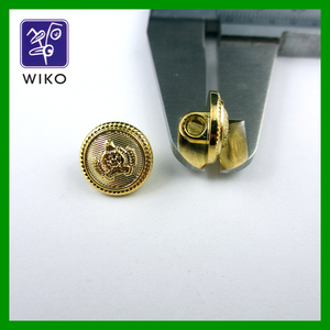 Vàng Fancy nút tròn cho áo sơ mi <span class=keywords><strong>ABS</strong></span> nhựa với Shank & flatback phong cách mạ kỹ thuật - Product Image 4