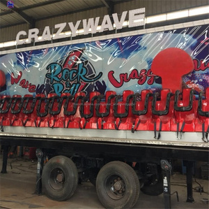 <span class=keywords><strong>Prix</strong></span> usine personnalisé mobile d'attractions jeux 18 sièges vague fou remorque monté fête foraine manèges à vendre - Product Image 5