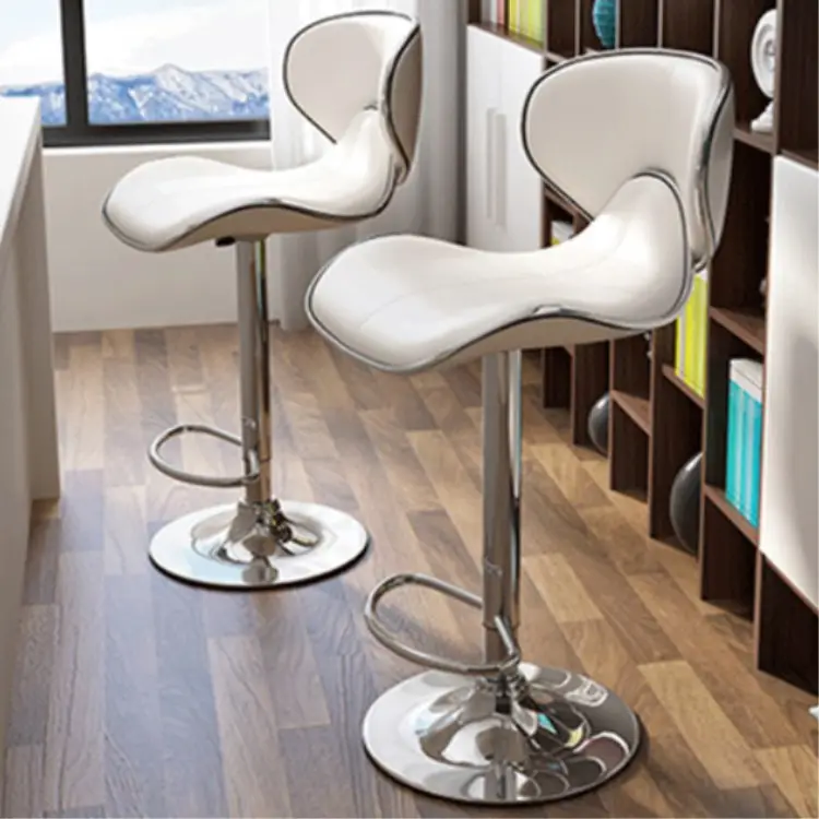 Милан бабочка Лифт барный стул Дешевые вращающийся клуб Ресторан высокий обеденный стул, стул высокой искусственная кожа кресло для парикмахерской