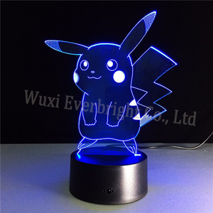 Delicado Cuadro de Juguete Para Niños Escritorio <span class=keywords><strong>Led</strong></span> Optical Illusion Illusion Regalo <span class=keywords><strong>Luz</strong></span> de La Noche Creativa Lámpara <span class=keywords><strong>Usb</strong></span> 3d - Product Image 2