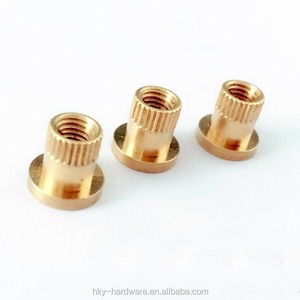 M2 M2.5 M3 M4 <strong>M5</strong> <strong>T</strong> Shape Blind Knurling <strong>Threaded</strong> Brass <strong>Insert</strong> Nut - Product Image 1