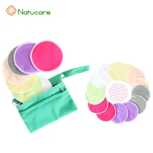 competitive price close breast pads reusable Washable best breastfeeding pads organic bamboo cotton nursing pads