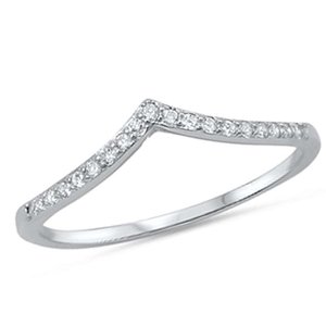 เงินแท้925 Chevron Thumb <span class=keywords><strong>V</strong></span> รูปร่างแหวนขนาด3-13แหวนเงินสเตอร์ลิง925เครื่องประดับเงินสเตอร์ลิง - Product Image 2