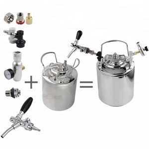 304 Keran Bir <span class=keywords><strong>10L</strong></span> Kunci Bola Baja Tahan Karat Cornelius <span class=keywords><strong>10L</strong></span> & Keran Bir Dapat Diatur & Kit Pengisi Daya Co2 Tong Bir Rumah - Product Image 5