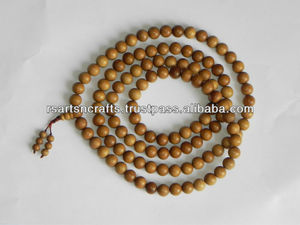 Perles de prière bouddhiste en bois de santal, perles mala pour la prière indien, 1 pièce - Product Image 2