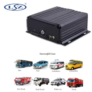 AHD 1080P 4 Channel Mdvr Free CMSV6 Server GPS Wifi Track 4G Live Streaming Video Bus Truck Mobile Dvr