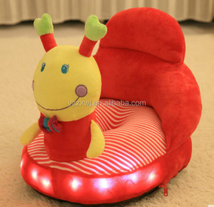 Canapé en <span class=keywords><strong>peluche</strong></span> pour enfants, échantillon gratuit, canapé animal lion doux et scintillant, chaise bébé lion lumineuse - Product Image 5