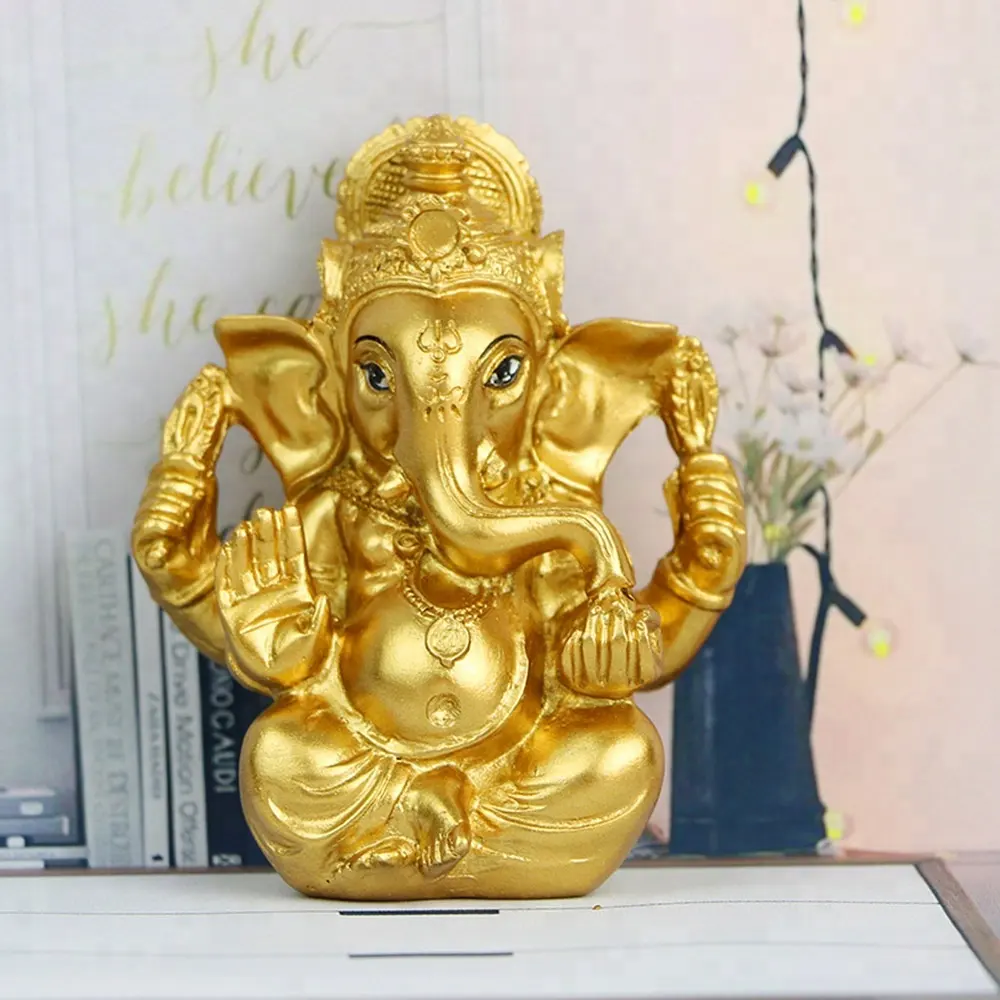 Groothandel Marmer Lord Ganesh Hindoe God Idolen Standbeelden