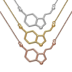 serotonin molecule biology science dna charms link chain