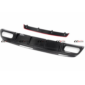 Hermoso Kit de cuerpo de fibra de carbono para Mercedes Benz W117 <span class=keywords><strong>A45AMG</strong></span> labio delantero difusor trasero faldas laterales delantero Canards Facelift - Product Image 6