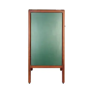 Venda quente Classe Docente Aviso Blackboard Quadro Com Suporte Verde Para O Escritório Placa de Escrita de Giz Clasiic Placa do Sinal