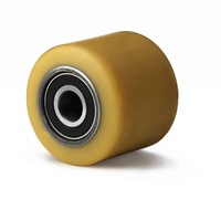 Pneu en polyuréthane avec roulettes avant, résistant et Durable, à faire soi-même, pour palette électrique, chariot élévateur
