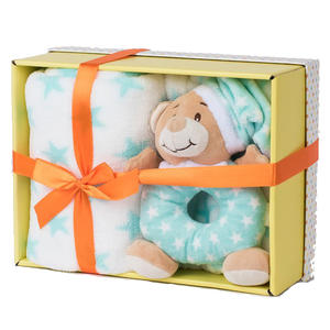 Boîtes d'emballage pour vêtements de bébé au design créatif personnalisé avec laminage mat, boîte cadeau personnalisée pour <span class=keywords><strong>serviette</strong></span> et couverture de bébé - Product Image 2