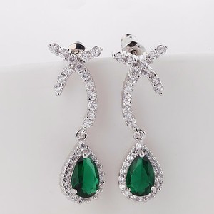 Teemi luxe excellente <span class=keywords><strong>coupe</strong></span> zircon cubique Boucles d'oreilles CZ oreilles en cristal nuptiale bijoux de <span class=keywords><strong>mariage</strong></span> <span class=keywords><strong>pour</strong></span> les femmes - Product Image 2